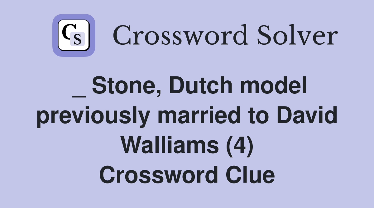 _ Stone, Dutch model previously married to David Walliams (4